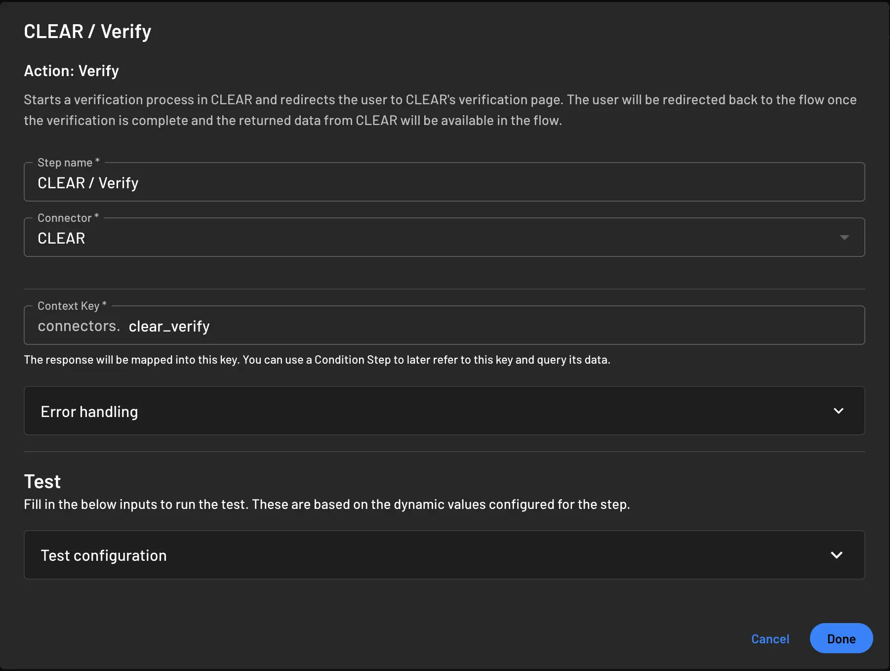 Managing connector in flow