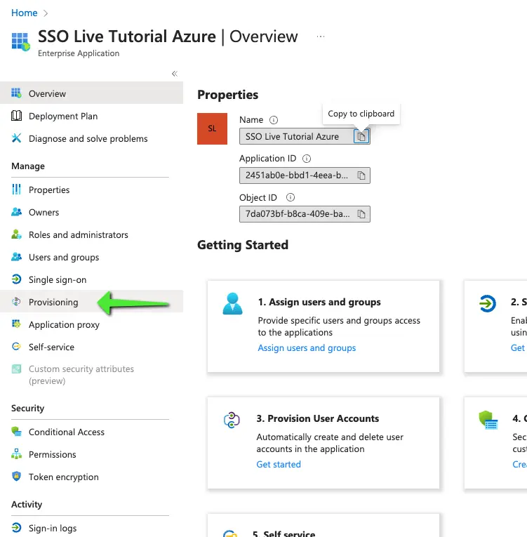 Descope enabling SCIM provisioning within azure one