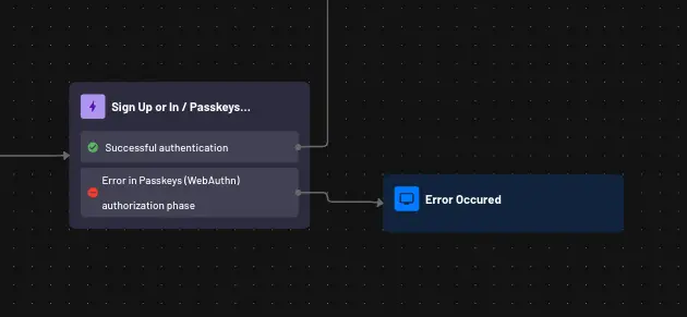 Error handling within Descope flows example